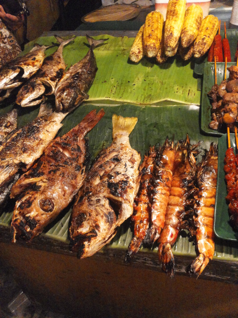 烤魚和烤大蝦