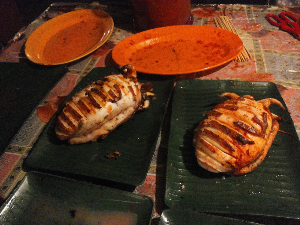 看起來非常吸引的烤魷魚