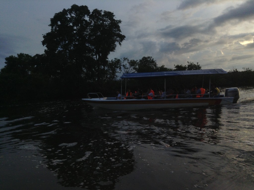 能載12人左右的小快艇