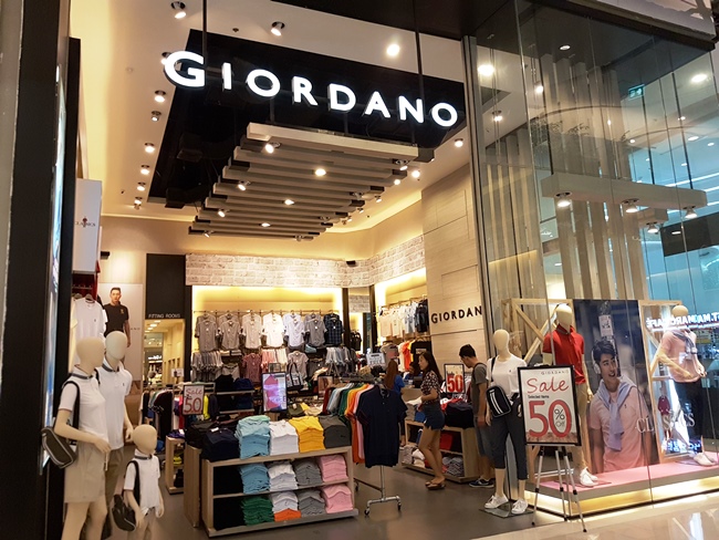 居然看到Giordano!