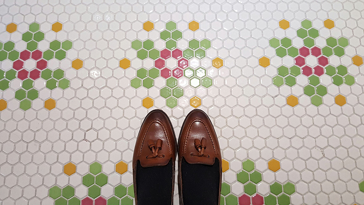 六角馬賽克彩色磚形